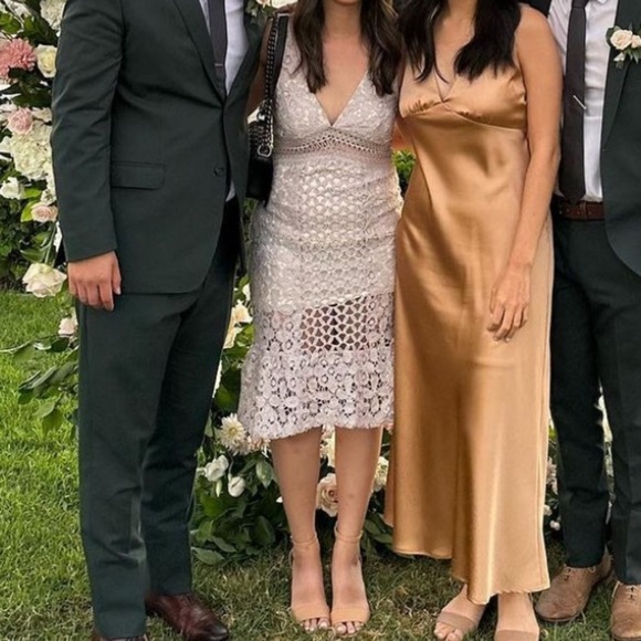 Soieblu Lace Overlay Sleeveless Midi Dress size S - Picture 4 of 4